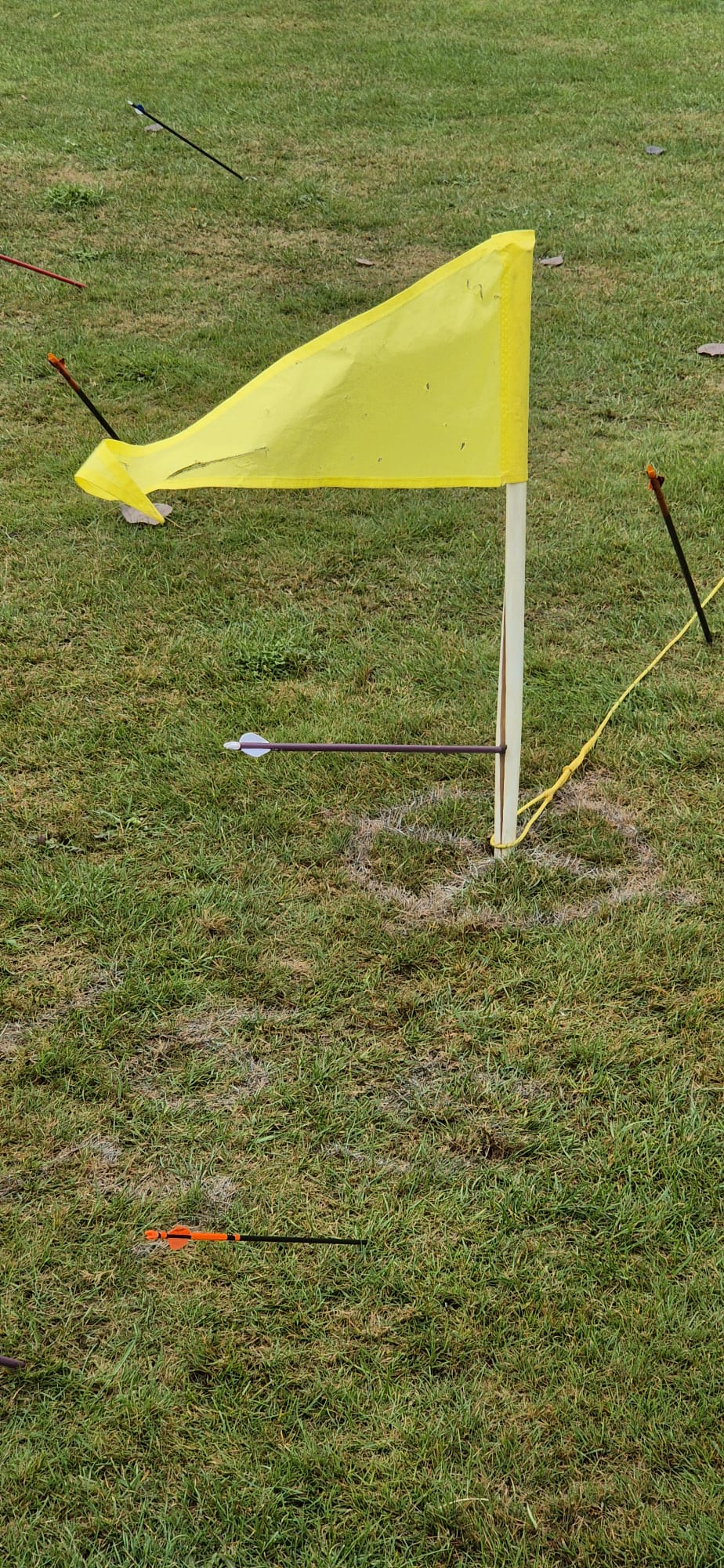 Clout flag skewered